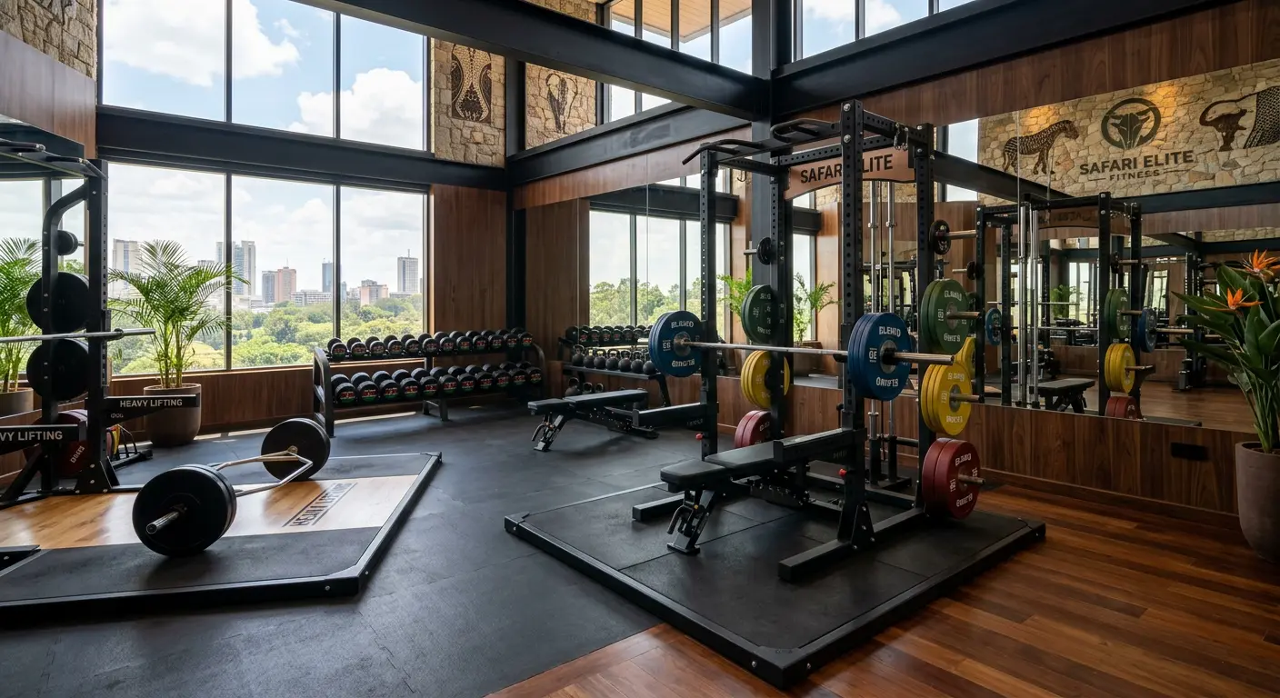 Strength training for beginners at a Nairobi gym
