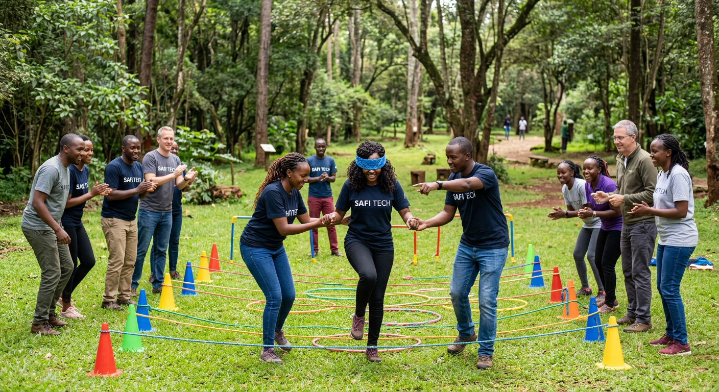 Team building fitness challenges and group activities in Nairobi